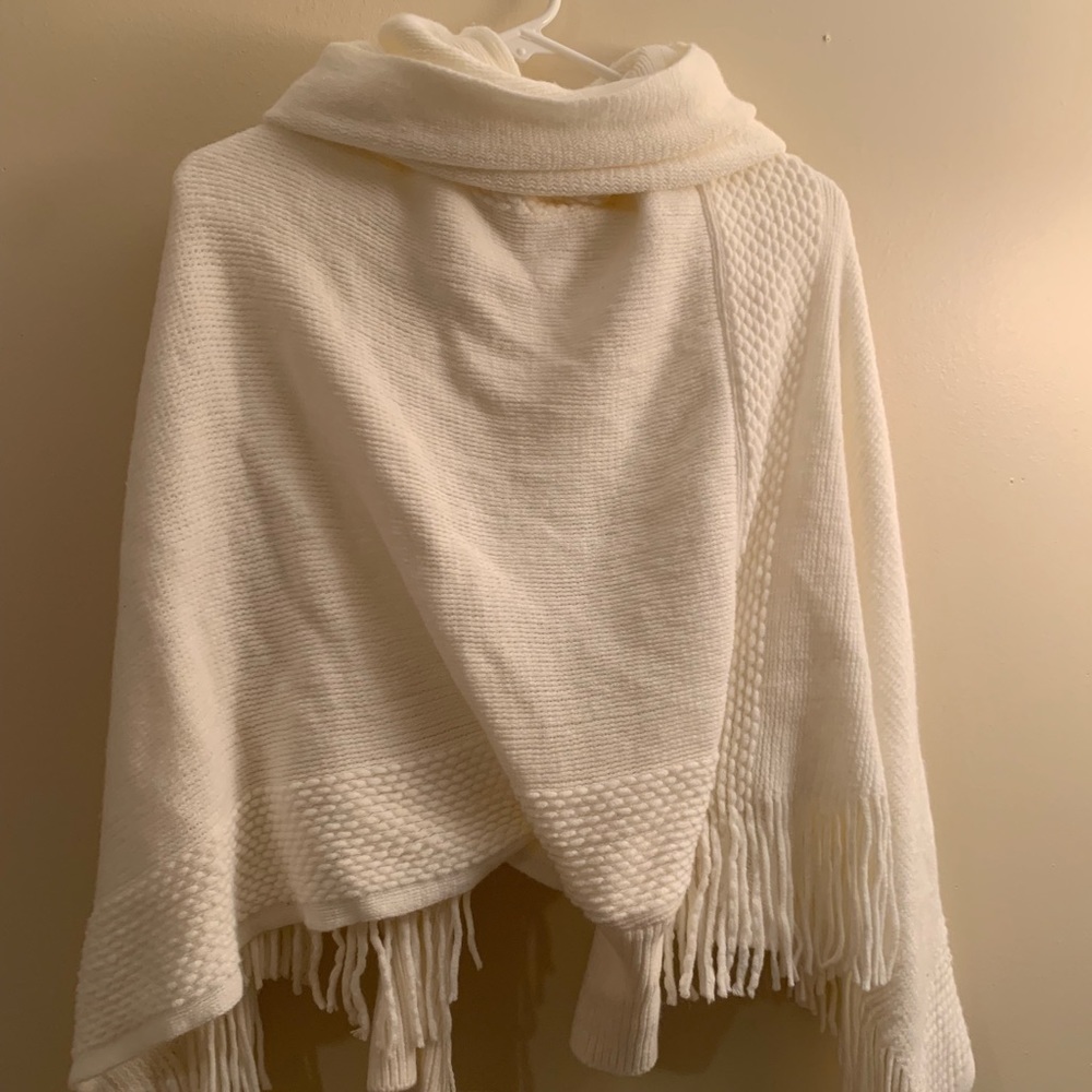 white scarf shirt